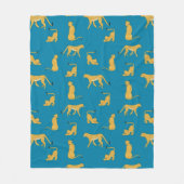 Adorable Cheetah Tigermuster niedliche Fleecedecke (Vorderseite)