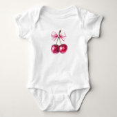 Adorable Cherry Baby Strampler (Vorderseite)