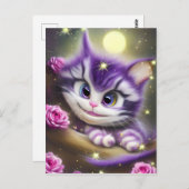 Adorable Cheshire Kitten Postkarte (Vorne/Hinten)