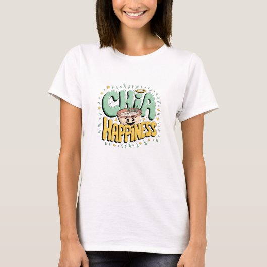 Adorable Chia Pudding Graphics für gesunde Fans T-Shirt (Vorderseite)