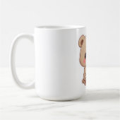 Adorable Chibi Bear with Heart Kaffeetasse (Links)
