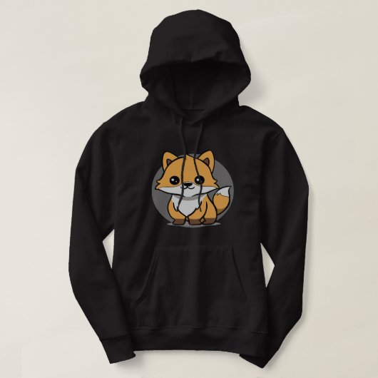 Adorable Chibi Kawaii Baby Fox Lover 20 Hoodie (Design vorne)