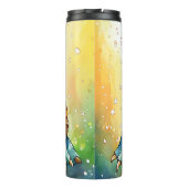 Adorable Chibi Sea Turtle Under the Sea  Thermosbecher (Rückseite)