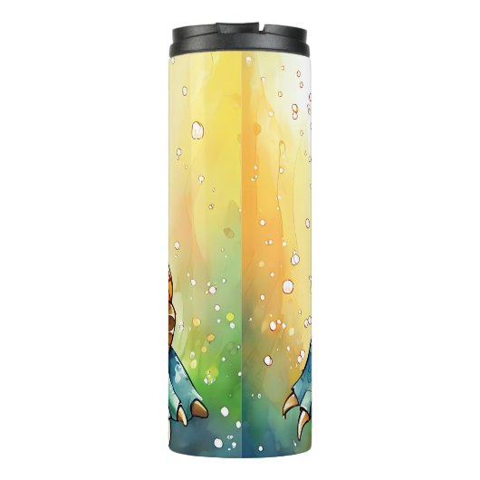 Adorable Chibi Sea Turtle Under the Sea Thermosbecher (Rückseite)