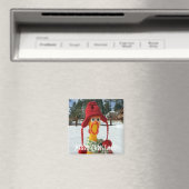 Adorable Chicken Weihnachtsmagnet! Magnet (In Situ (Geschirrspüler))