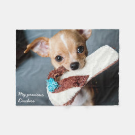 Adorable Chihuahua Fleece Blanket