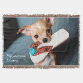 Adorable Chihuahua Foto Throw Blanket Decke (Vorderseite)