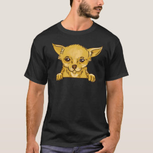 Adorable Chihuahua Hund Niedlich Chihuahua in Pock T-Shirt