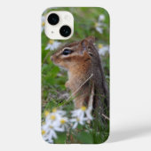 Adorable Chipmunk in Blume Case-Mate iPhone Hülle (Rückseite)
