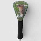 Adorable Chipmunk in Blume Golf Headcover (Vorderseite)