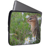 Adorable Chipmunk in Blume Laptopschutzhülle (Vorne Rechts)