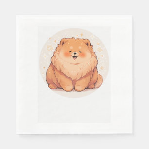 Adorable Chow Chow Classic T - Shirt (7) Serviette