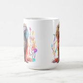 ADORABLE CHRISTMAS AFGHAN HOUND PUPPY KAFFEETASSE (Mittel)