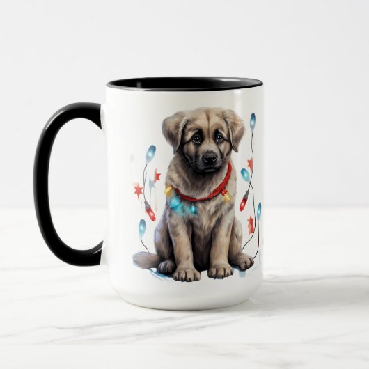 ADORABLE CHRISTMAS ANATOLIAN SHEPHERHERHERY PUPPY TASSE (Links)