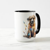 ADORABLE CHRISTMAS ANATOLIAN SHEPHERHERHERY PUPPY TASSE (VorderseiteRechts)