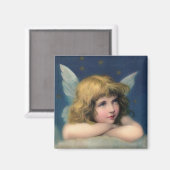 Adorable Christmas Angel Magnet (Vorderseite/Rückseite)