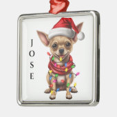 ADORABLE CHRISTMAS CHIHUAHUA DOG ORNAMENT AUS METALL (Links)
