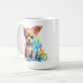 ADORABLE CHRISTMAS CHIHUAHUA PUPPY DOG KAFFEETASSE (Vorderseite Links)