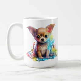 ADORABLE CHRISTMAS CHIHUAHUA PUPPY DOG KAFFEETASSE