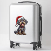 Adorable Christmas Dog Aufkleber (Koffer)