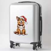 Adorable Christmas Dog Aufkleber (Koffer)