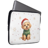 Adorable Christmas Dog - Festive Puppy Christmas Laptopschutzhülle (Vorne Rechts)