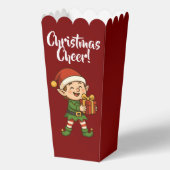 Adorable Christmas Elf with Gift Box Geschenkschachtel (Vorderseite)