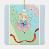 Adorable Christmas Fairy Keramikornament (Rückseite)