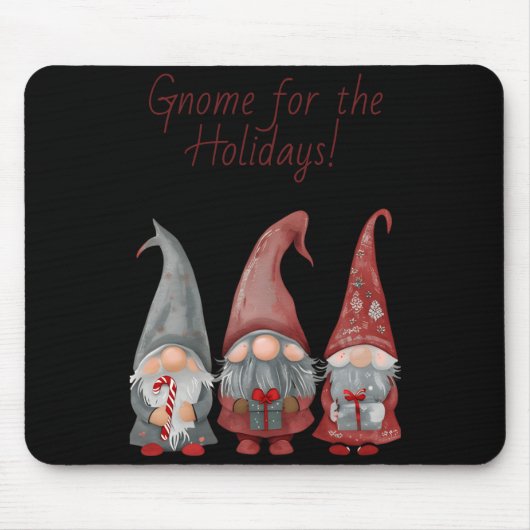 Adorable Christmas Gnomes With Holiday Cheer T Shi Mousepad (Vorne)