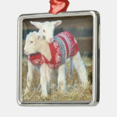*ADORABLE CHRISTMAS GOATS IN SWEATERN* ORNAMENT AUS METALL (Links)