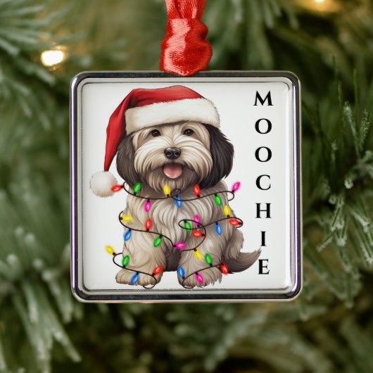 ADORABLE CHRISTMAS HAVANESE DOG ORNAMENT AUS METALL (Baum)