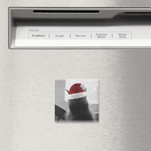 Adorable Christmas Kitten Magnet (In Situ (Geschirrspüler))