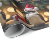 Adorable Christmas Kookaburra, Geschenkpapier (Rolleneckpunkt)