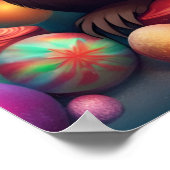 Adorable Christmas Otter Poster (Ecke)