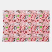 Adorable Christmas Shih Tzu Pattern Geschirrtuch (Horizontal)