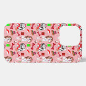 Adorable Christmas Shih Tzu Pattern iPhone Hülle (Rückseite (Horizontal))