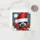 Adorable Christmas Skunk Mitteilungskarte (Vorderseite/Rückseite Beispiel)
