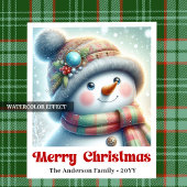 Adorable Christmas Snowman Napkins Editable Kids Serviette