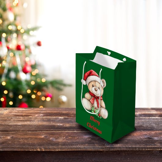 Adorable Christmas Teddy Bär Mittlere Geschenktüte
