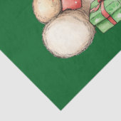 Adorable Christmas Teddy Bär Seidenpapier (Ausschnitt)