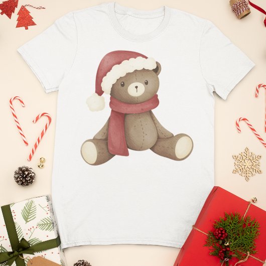 Adorable Christmas Teddy Bär T-Shirt