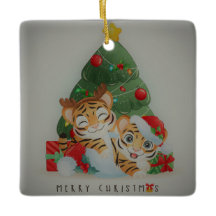 Adorable Christmas Tigers