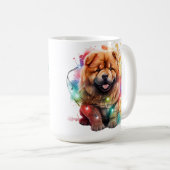 ADORABLE CHRISTMAS WÄHLEN PUPPY HUND KAFFEETASSE (VorderseiteRechts)