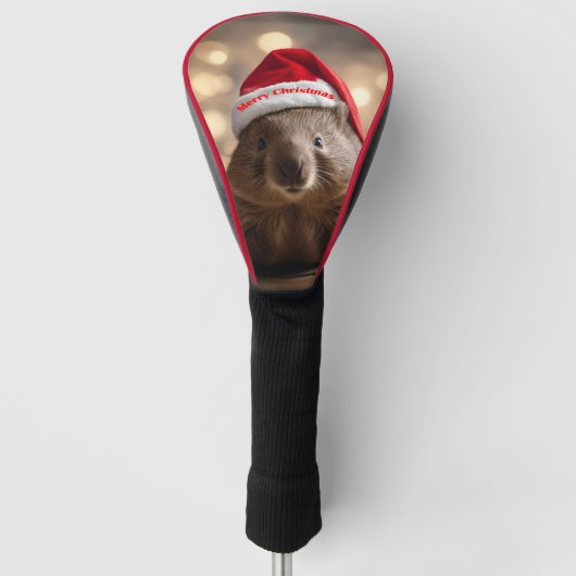 Adorable Christmas Wombat, Golf Headcover (Vorderseite)