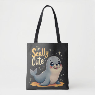 Adorable Chubby Baby Siegel "I'm Seally Niedlich" Tasche