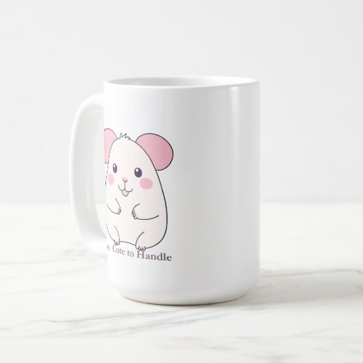 Adorable Chubby Mouse Kaffeetasse (Vorderseite Links)