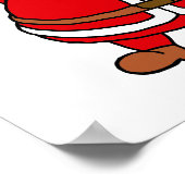 Adorable Chubby Santa Claus Poster (Ecke)