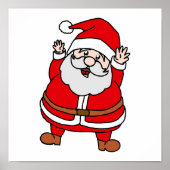Adorable Chubby Santa Claus Poster (Vorne)