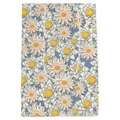 Adorable Classic Blu und gelb Mittlere Geschenktüte (Rückseite)