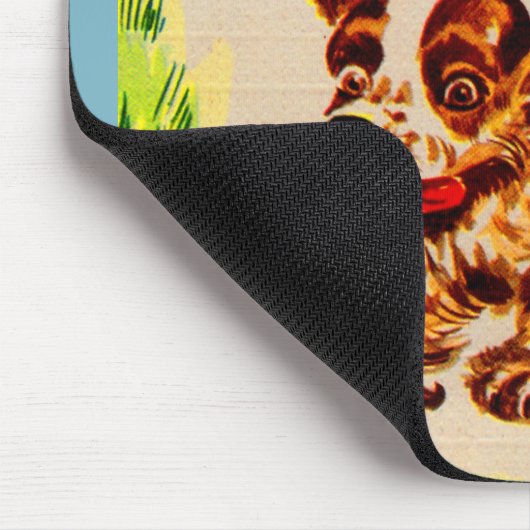 Adorable Cocker Spaniel Welpe auf dem Lauf Mousepad (Ecke)